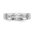14K White Gold Lab Grown Diamond VS/SI+ G+ Men's Band