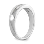 14K White Gold 1/4 carat Diamond Complete Men's Channel Band