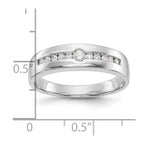 14K White Gold Lab Grown Diamond VS/SI+ G+ Men's Band