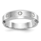 True Origin 14K White Gold Men's 1/6 carat Lab Grown Diamond VS+ F+ Complete Band