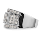 IBGoodman 14k White Gold 2 carat Lab Grown Diamond VS/SI+ G+ Men's Ring