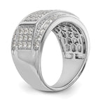 IBGoodman 14k White Gold 2 carat Lab Grown Diamond VS/SI+ G+ Men's Ring