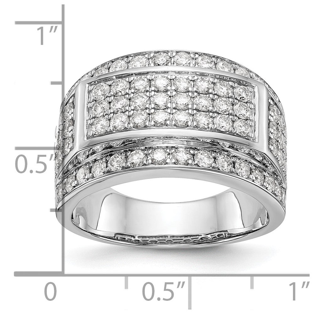IBGoodman 14k White Gold 2 carat Lab Grown Diamond VS/SI+ G+ Men's Ring