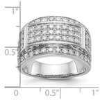 IBGoodman 14k White Gold 2 carat Lab Grown Diamond VS/SI+ G+ Men's Ring