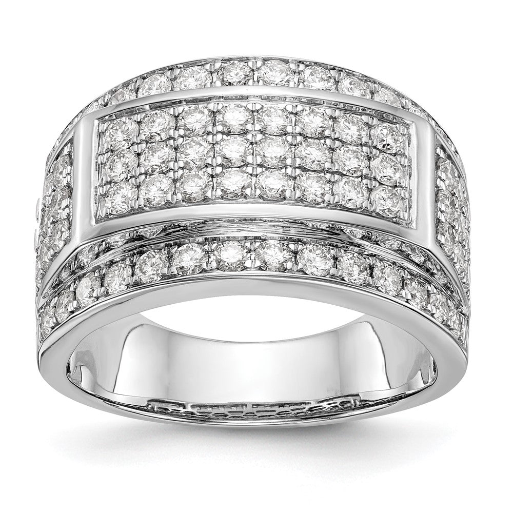 IBGoodman 14k White Gold 2 carat Lab Grown Diamond VS/SI+ G+ Men's Ring