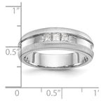 14K White Gold 1/3 carat Diamond Complete Men's Channel Band