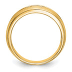 14k Yellow Gold Diamond w/Sapphire Men's Band