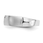14K White Gold 3-Stone 1/5 carat Diamond Complete Men's Band