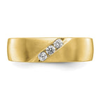 True Origin 14K Yellow Gold Men's 1/5 carat Lab Grown Diamond VS+ F+ Complete Band