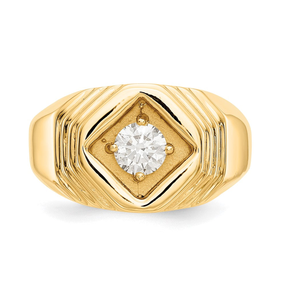 14K 1/2 carat Diamond Complete Men's Ring