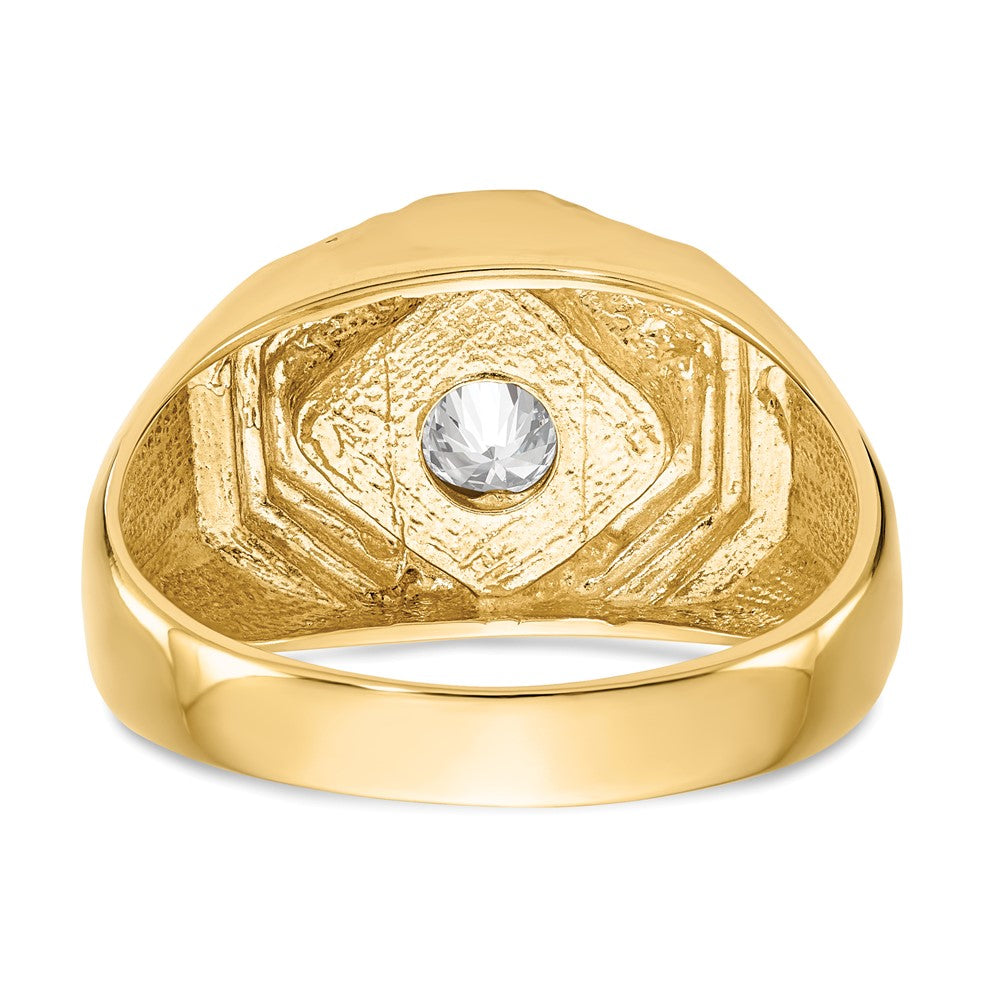 14K 1/2 carat Diamond Complete Men's Ring