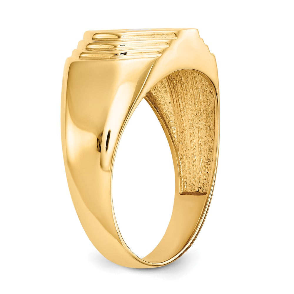 14K 1/2 carat Diamond Complete Men's Ring