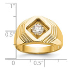 14K 1/2 carat Diamond Complete Men's Ring