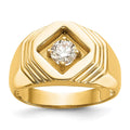 14K 1/2 carat Diamond Complete Men's Ring