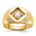 14K 1/2 carat Diamond Complete Men's Ring