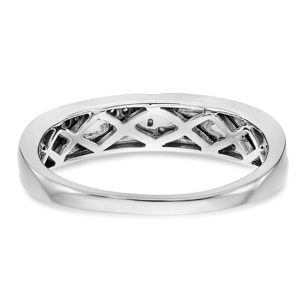 14K White Gold w/ yellow gold accents Diamond Men's Band