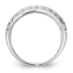 14k White Gold 1/3 carat Diamond Complete Wedding Band