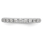 14k White Gold 1/3 carat Diamond Complete Wedding Band