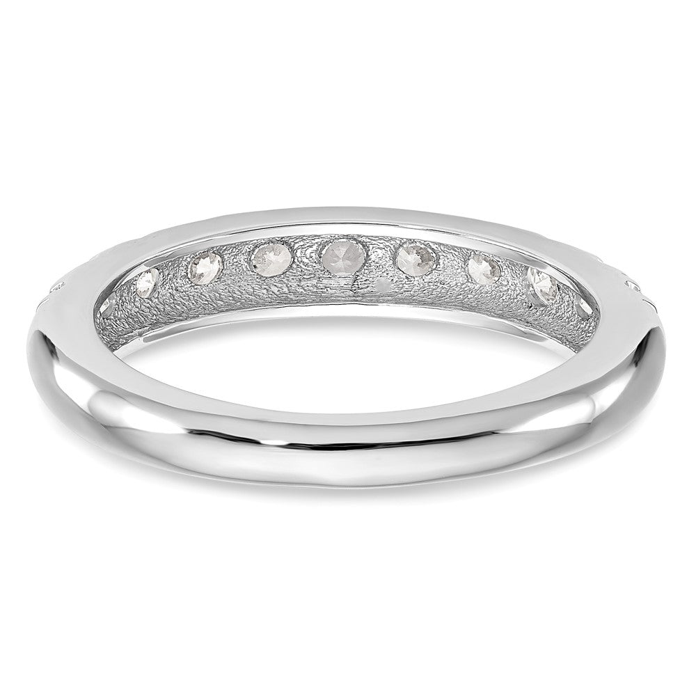 14k White Gold 1/3 carat Diamond Complete Wedding Band