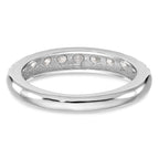 14k White Gold 1/3 carat Diamond Complete Wedding Band