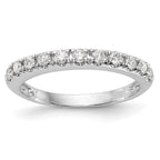 14k White Gold 1/3 carat Diamond Complete Wedding Band
