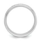 True Origin 14K White Gold 1/2 carat Lab Grown Diamond VS+ F+ Complete Bevel Miligrain Band