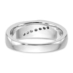 True Origin 14K White Gold Men's 1/4 carat Lab Grown Diamond VS+ F+ Complete Brushed and Polished Band