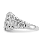 True Origin 14K White Gold Men's 1/4 carat Lab Grown Diamond VS+ F+ Complete Heirloom Ring