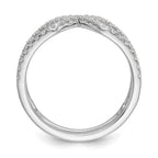 True Origin 14K White Gold 1/2 carat Lab Grown Diamond VS+ F+ Complete Geometric Ring