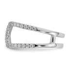 True Origin 14K White Gold 1/2 carat Lab Grown Diamond VS+ F+ Complete Geometric Ring