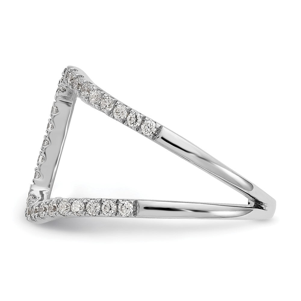 True Origin 14K White Gold 1/2 carat Lab Grown Diamond VS+ F+ Complete Geometric Ring