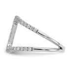 True Origin 14K White Gold 1/2 carat Lab Grown Diamond VS+ F+ Complete Geometric Ring