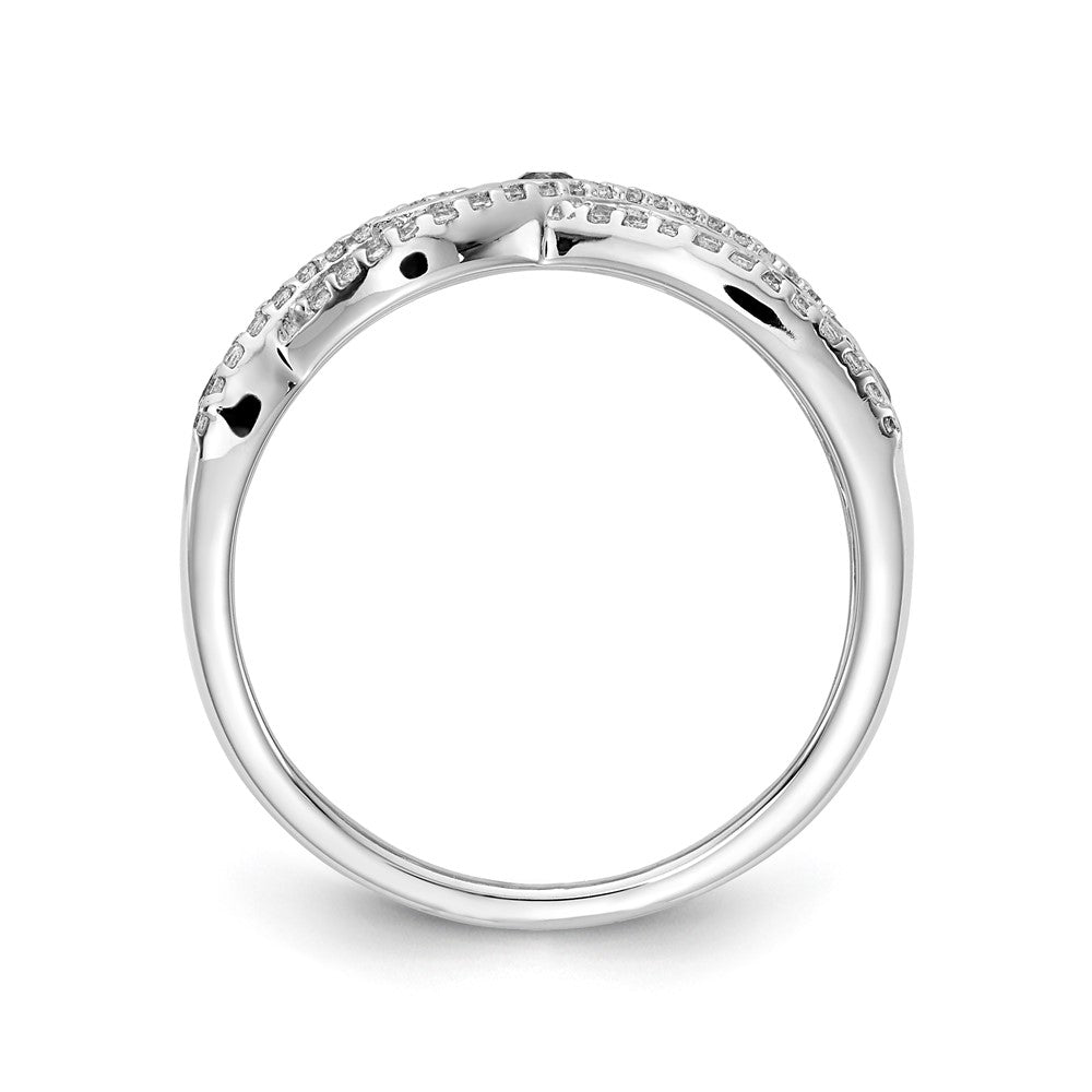14k White Gold Diamond & Ruby Fancy Ring