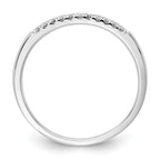 14k White Gold 1/10 carat Lab Grown Diamond VS/SI+ G+ Complete Wedding Band