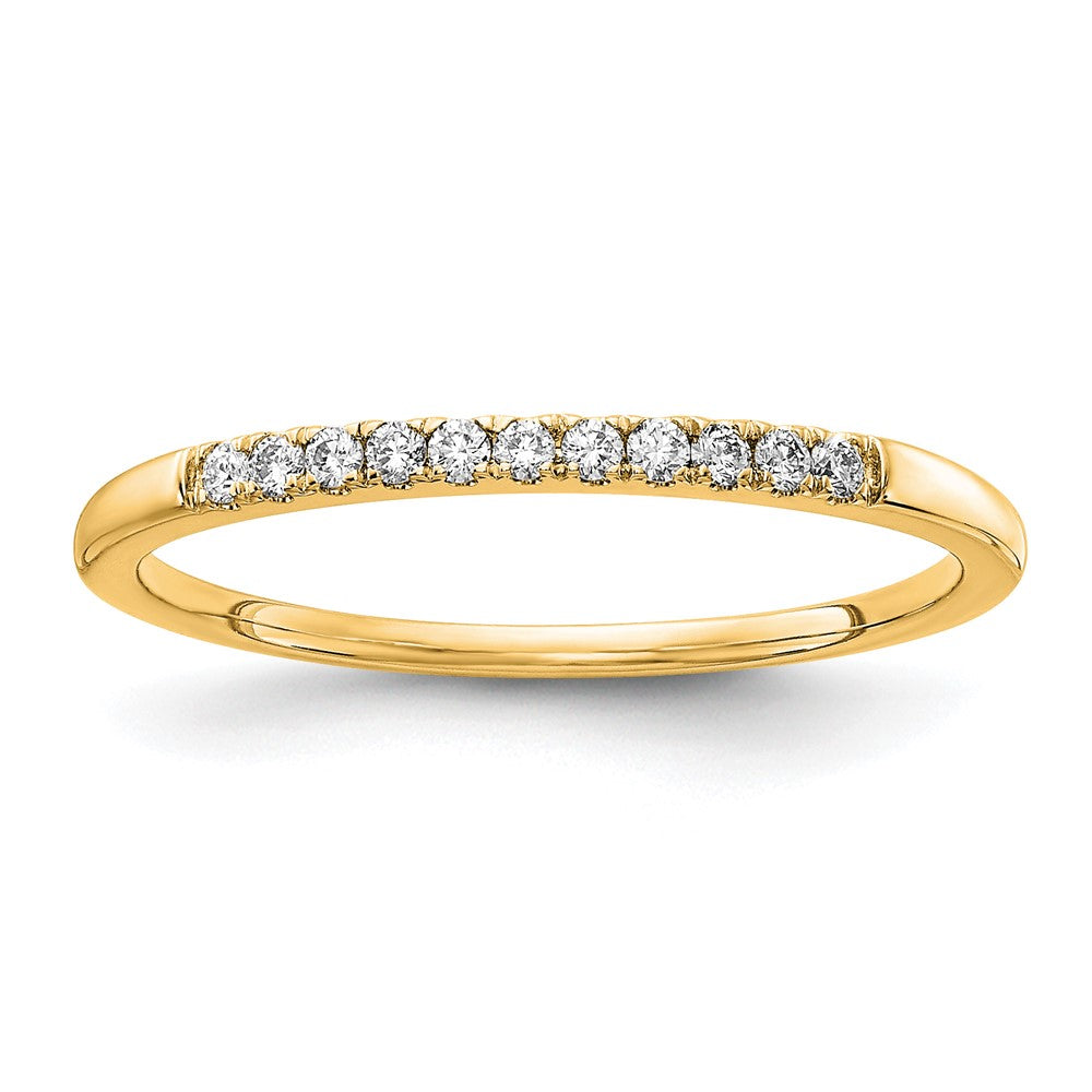 14k 1/10 carat Lab Grown Diamond VS/SI+ G+ Complete Wedding Band