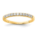 14k 1/3 carat Lab Grown Diamond VS/SI+ G+ Complete Wedding Band