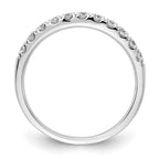 14k White Gold 1/2 carat Lab Grown Diamond VS/SI+ G+ Complete Wedding Band