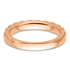 14k Rose Gold 1 carat Lab Grown Diamond VS/SI+ G+ Complete Wedding Band