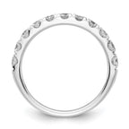 14k White Gold 1 carat Lab Grown Diamond VS/SI+ G+ Complete Wedding Band