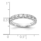 14k White Gold 2 carat Lab Grown Diamond VS/SI+ G+ Complete Wedding Band
