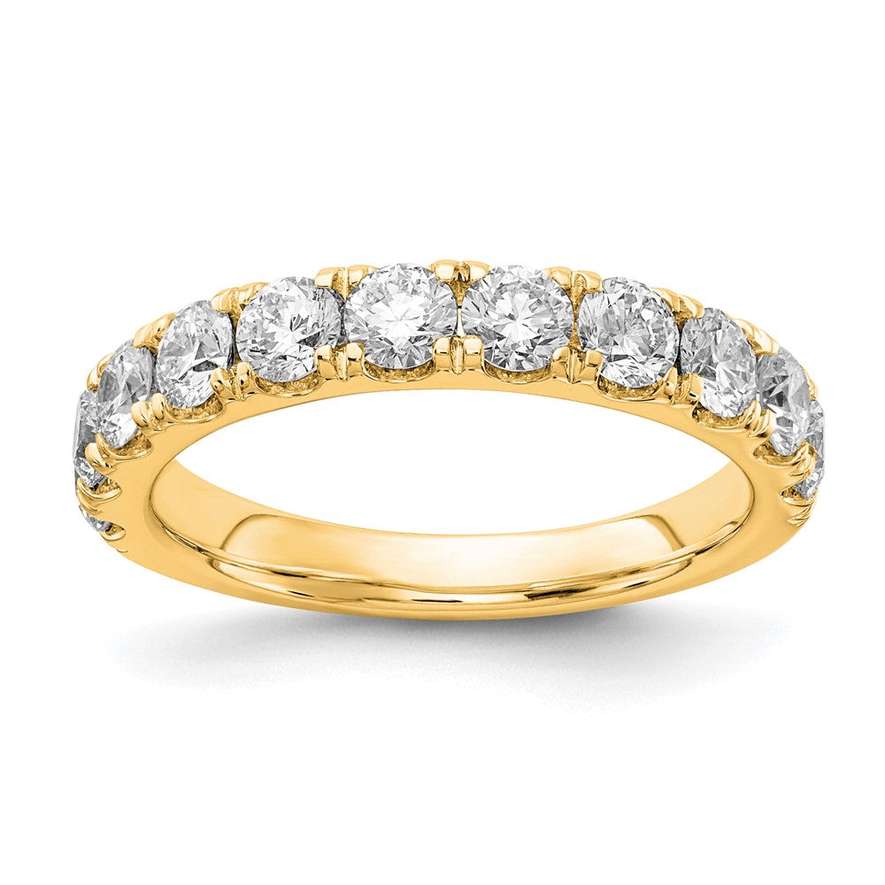 14ky TRUE ORIGIN Lab Grown Diamond VS+ F+ 1.5 ct Wedding Band