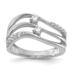 14k White Gold 1/3 carat Lab Grown Diamond VS/SI+ G+ Complete Fashion Ring