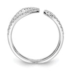 14k White Gold 3/8 carat Lab Grown Diamond VS/SI+ G+ Complete Fashion Ring