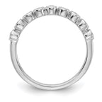 14k White Gold 1/5 carat Lab Grown Diamond VS/SI+ G+ Complete Fashion Band