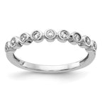 14k White Gold 1/5 carat Lab Grown Diamond VS/SI+ G+ Complete Fashion Band