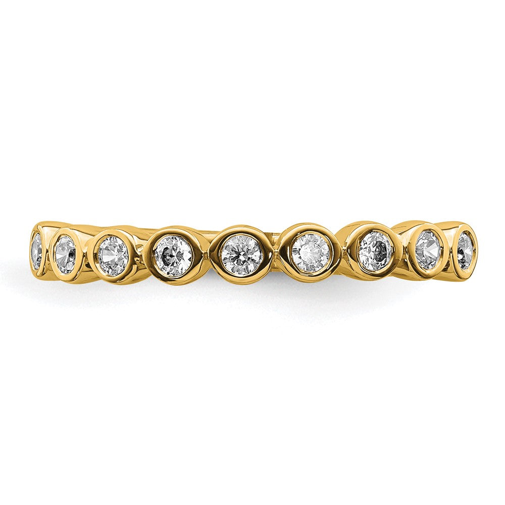 14k 1/5 carat Lab Grown Diamond VS/SI+ G+ Complete Fashion Band