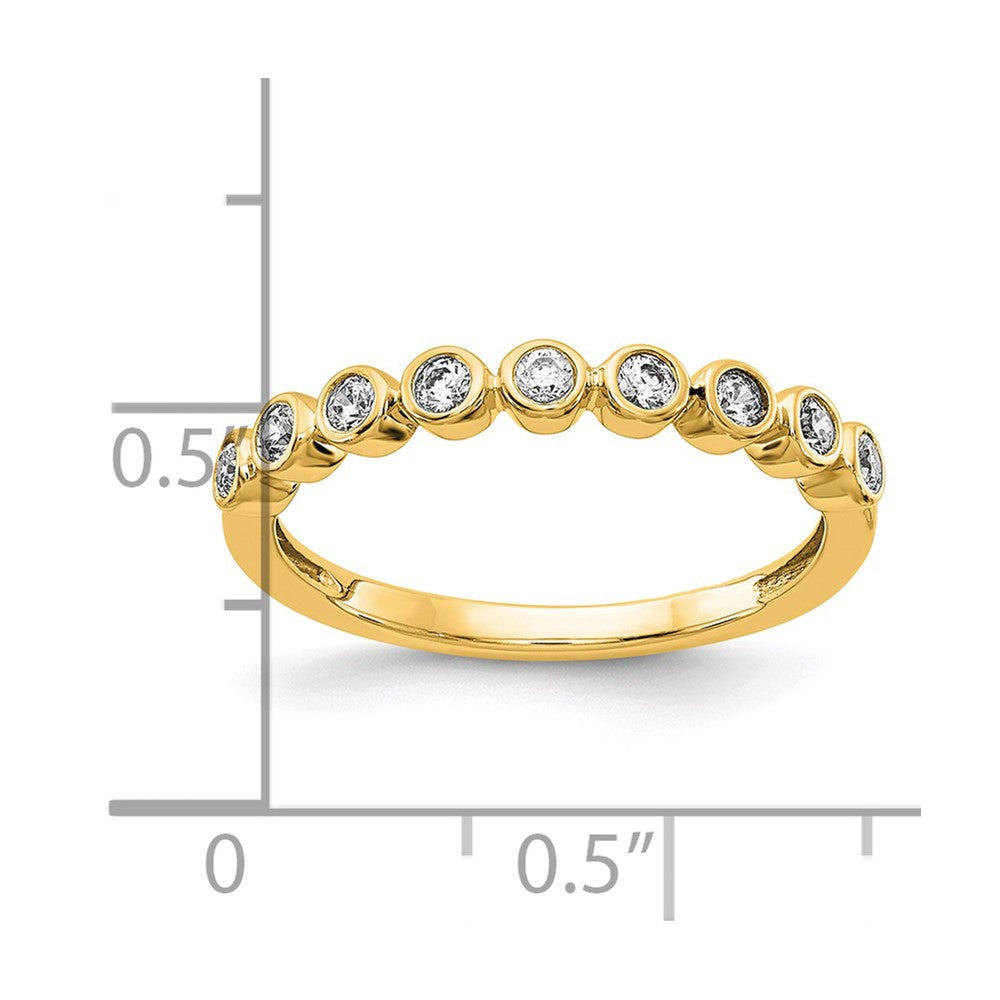 14k 1/5 carat Lab Grown Diamond VS/SI+ G+ Complete Fashion Band