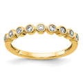 14k 1/5 carat Lab Grown Diamond VS/SI+ G+ Complete Fashion Band