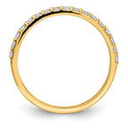 14k 1/3 carat Lab Grown Diamond VS/SI+ G+ Complete Band