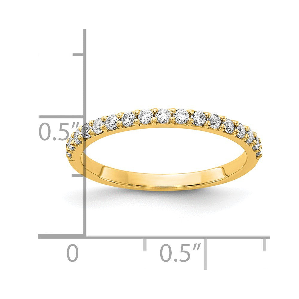 14k 1/3 carat Lab Grown Diamond VS/SI+ G+ Complete Band